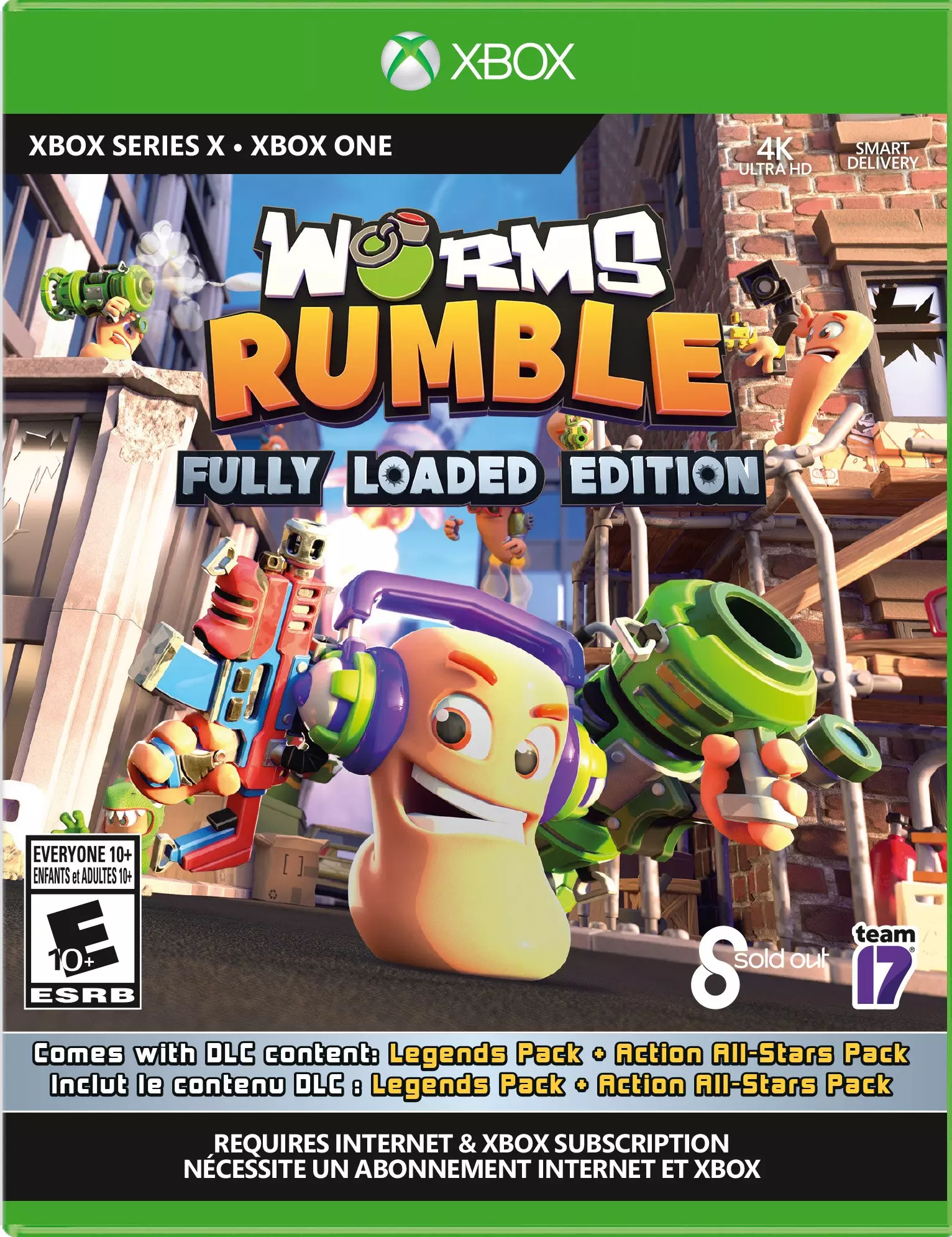 Worms Rumble: Fully Loaded Edition box art for Xbox Series X