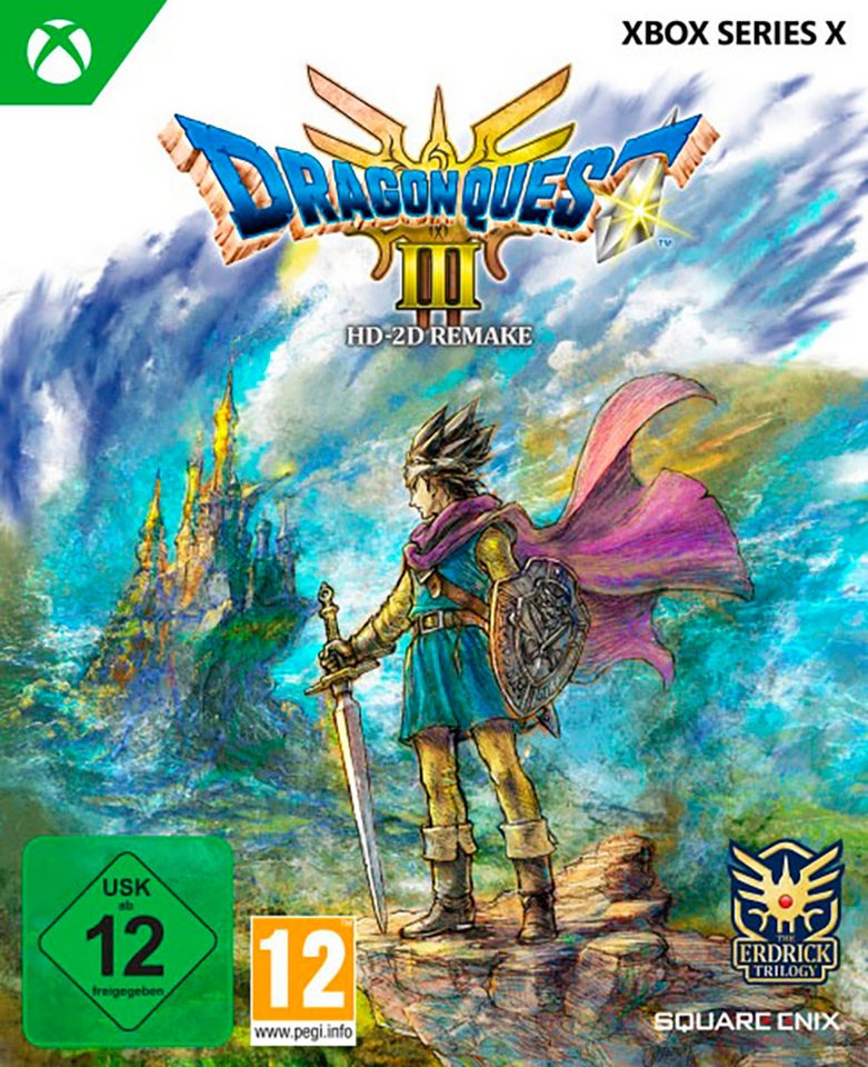 Dragon Quest III HD-2D Remake box art for Xbox Series X