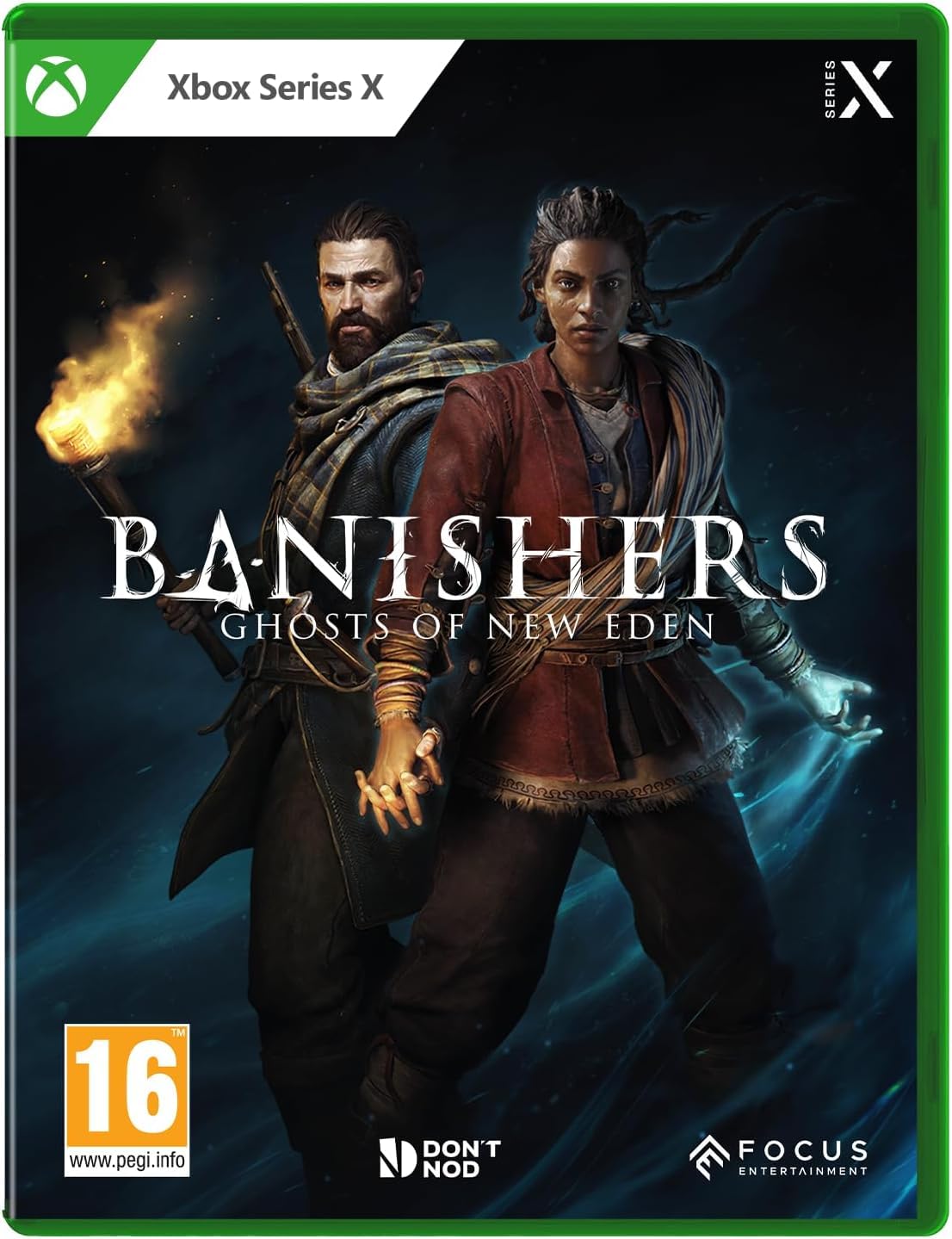 Banishers: Ghosts of New Eden box art for Xbox Series X