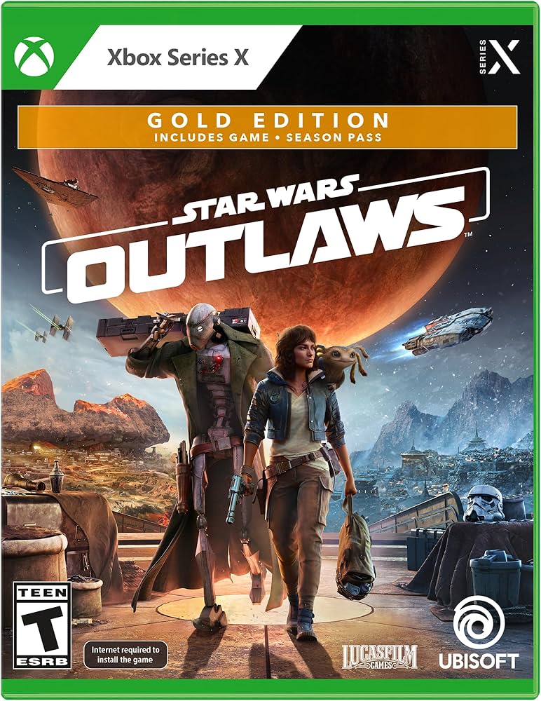Star Wars Outlaws [Gold Edition] box art for Xbox Series X