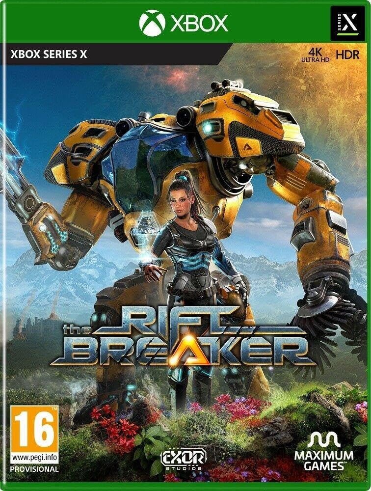 The Riftbreaker box art for Xbox Series X
