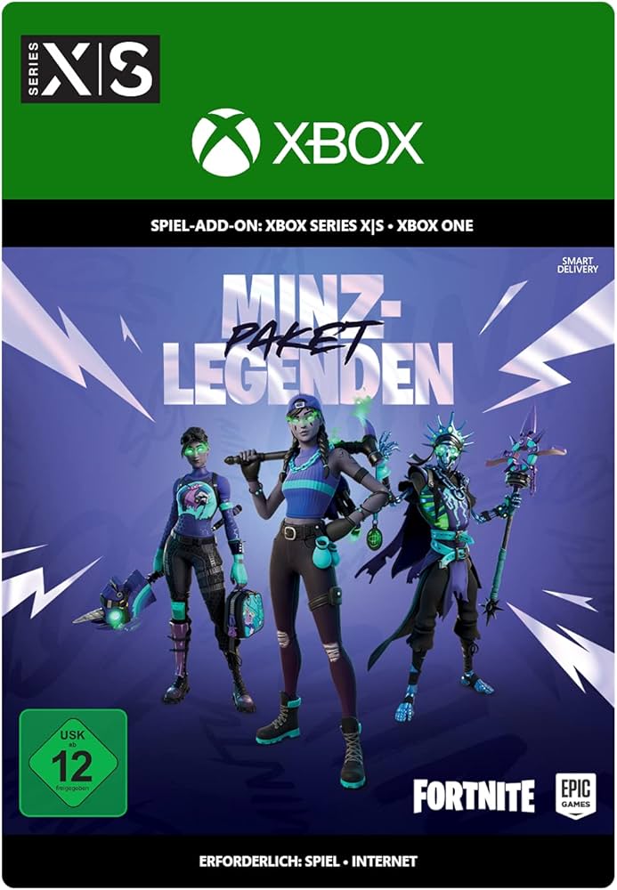 Fortnite: Minty Legends Pack box art for Xbox Series X