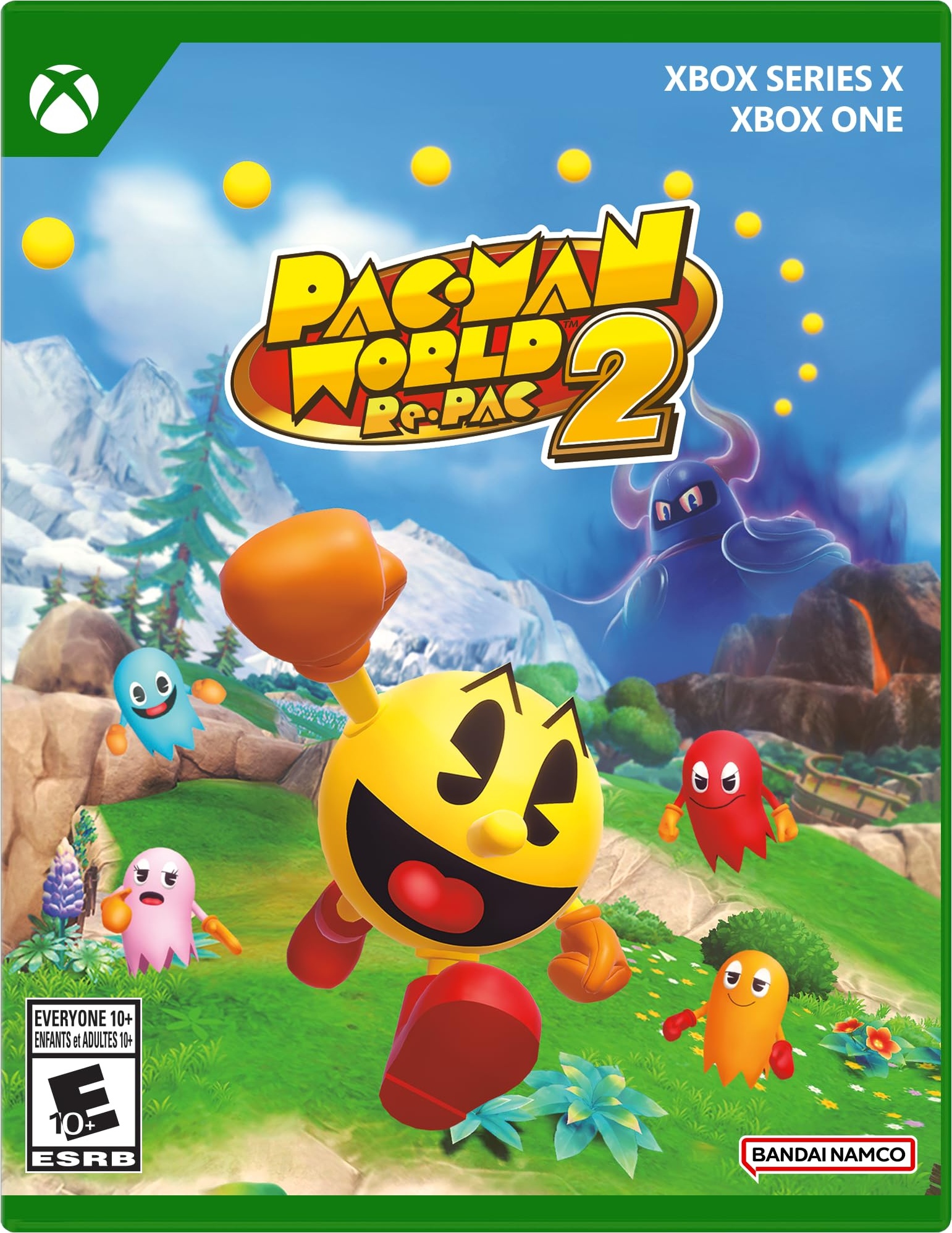 Pac-Man World Re-PAC box art for Xbox Series X