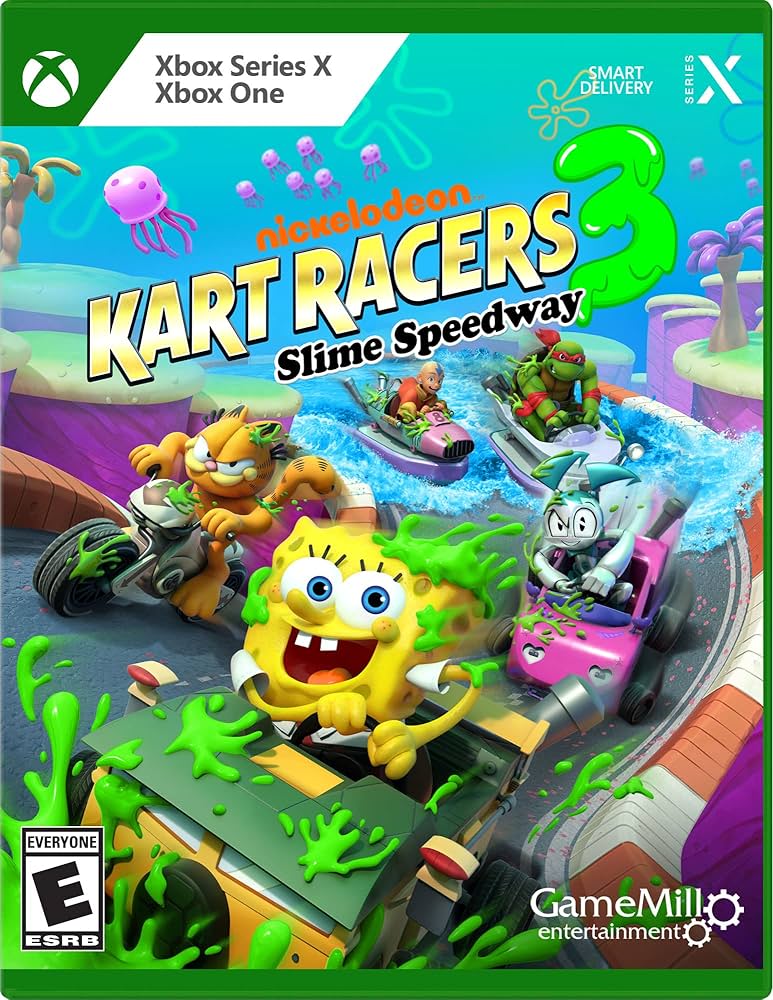 Nickelodeon Kart Racers 3: Slime Speedway box art for Xbox Series X