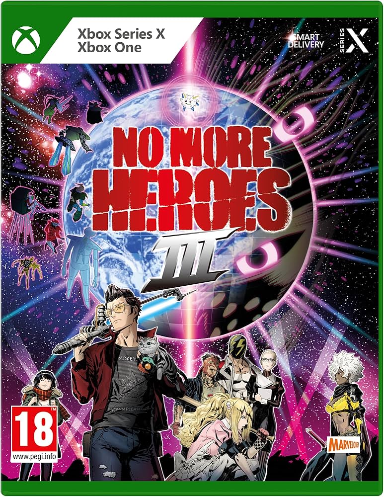 No More Heroes 3 box art for Xbox Series X