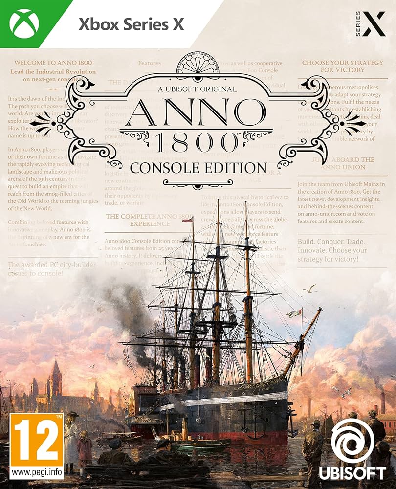 Anno 1800 box art for Xbox Series X