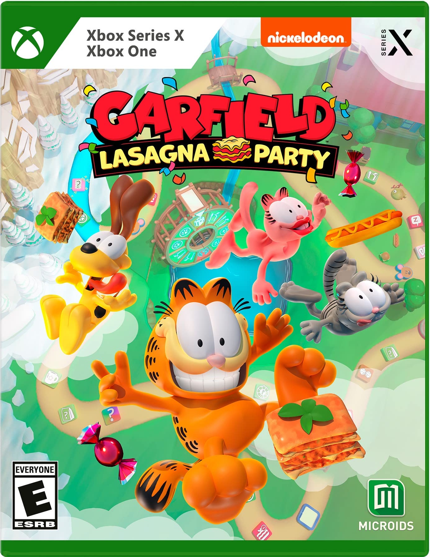 Garfield Lasagna Party box art for Xbox Series X