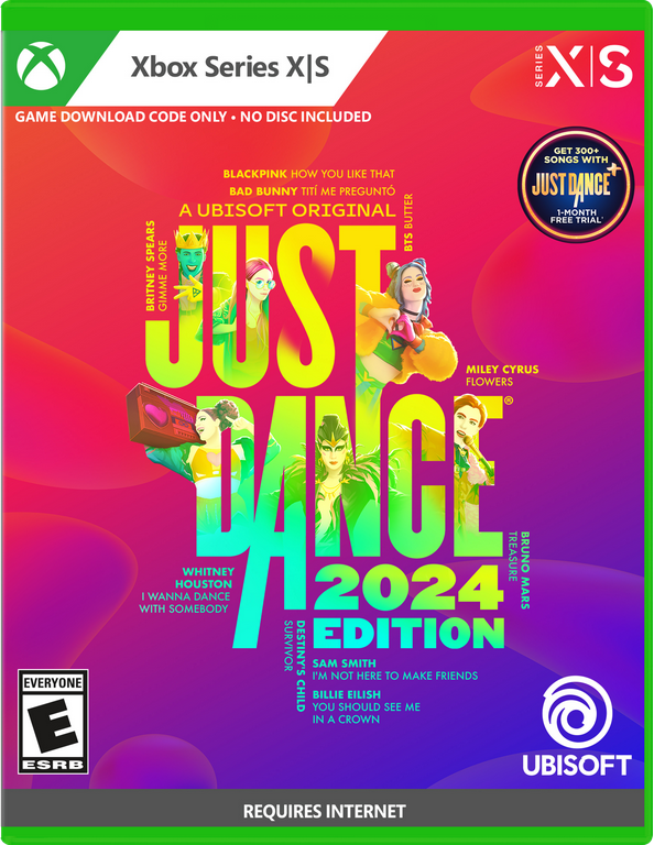 Just Dance 2024 box art for Xbox Series X