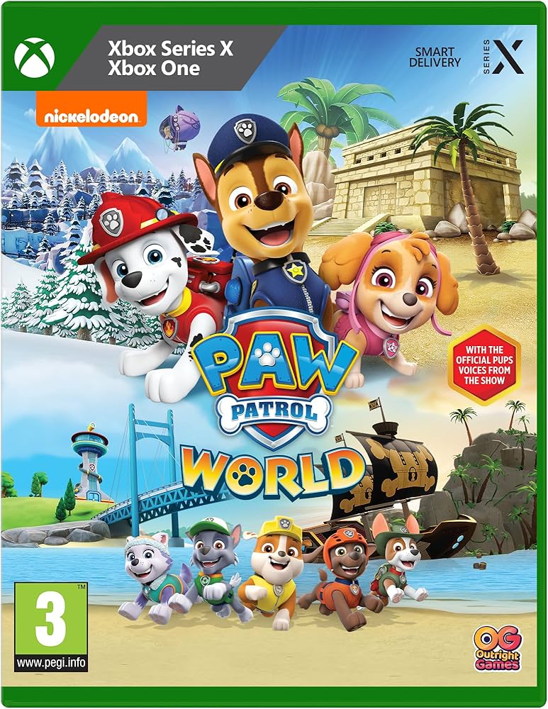 Paw Patrol World box art for Xbox Series X
