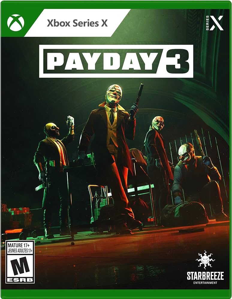 Payday 3 box art for Xbox Series X