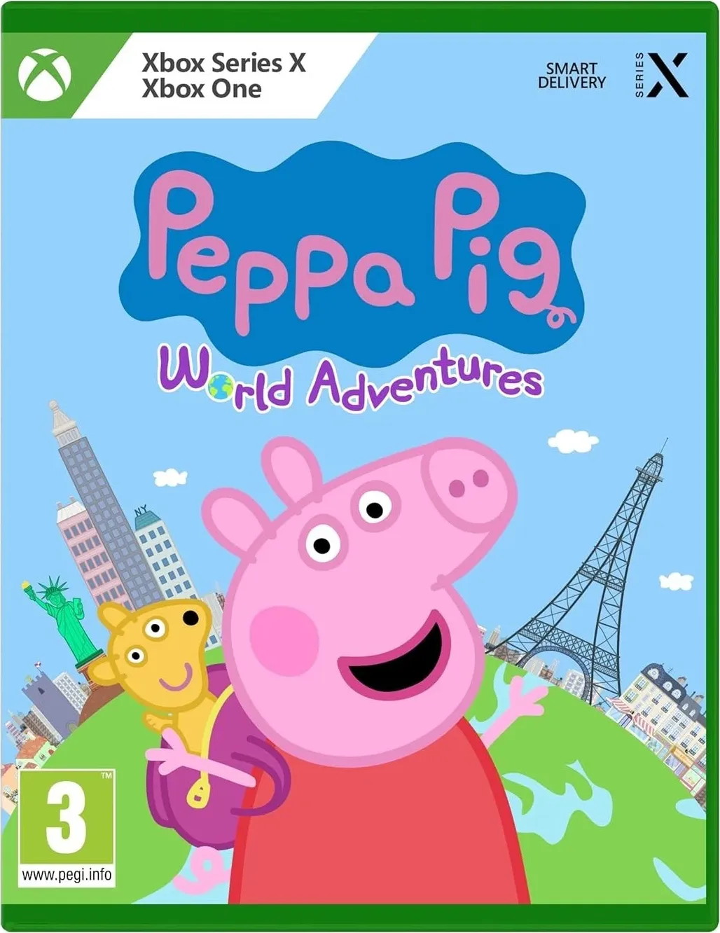 Peppa Pig World Adventures box art for Xbox Series X