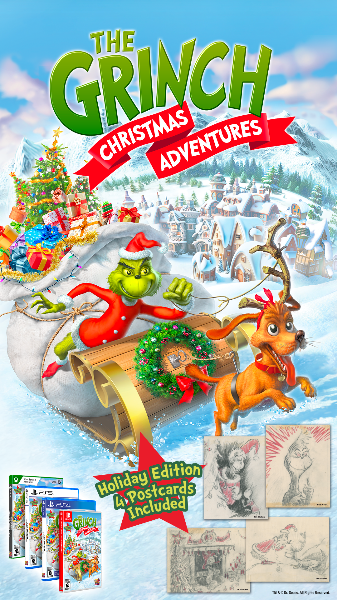 The Grinch: Christmas Adventures logo for Xbox Series X