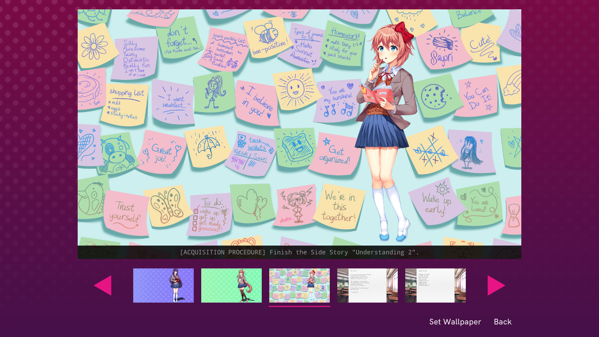 Doki Doki Literature Club Plus screenshot 5 for Xbox Series X