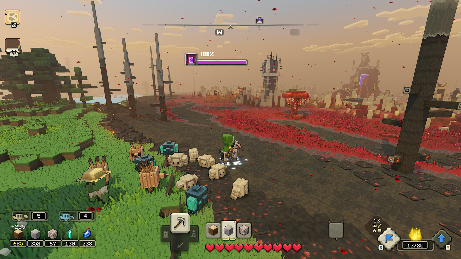 Minecraft Legends: Deluxe Edition screenshot 4 for Xbox Series X