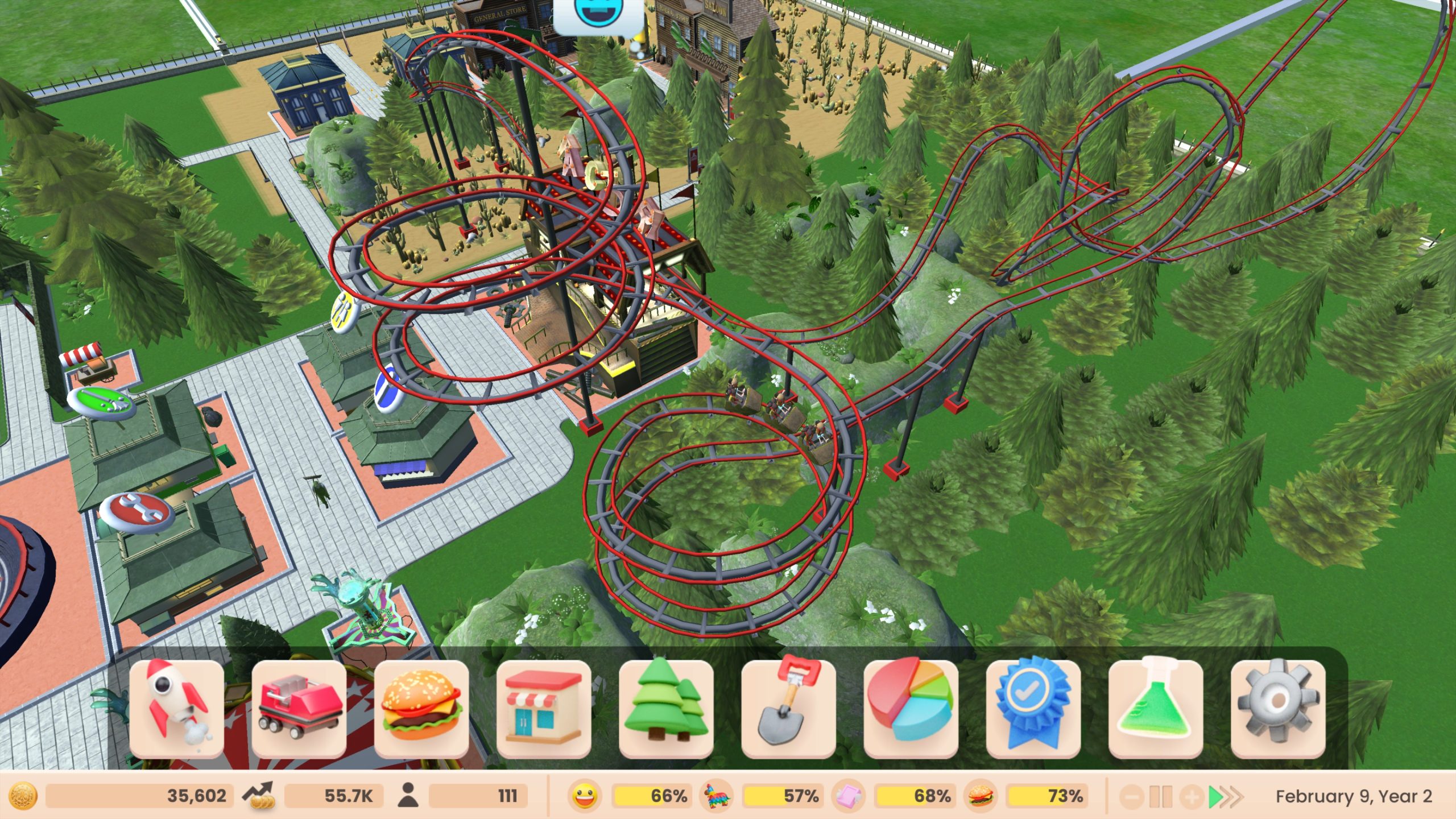 Roller Coaster Tycoon Adventures Deluxe screenshot 2 for Xbox Series X