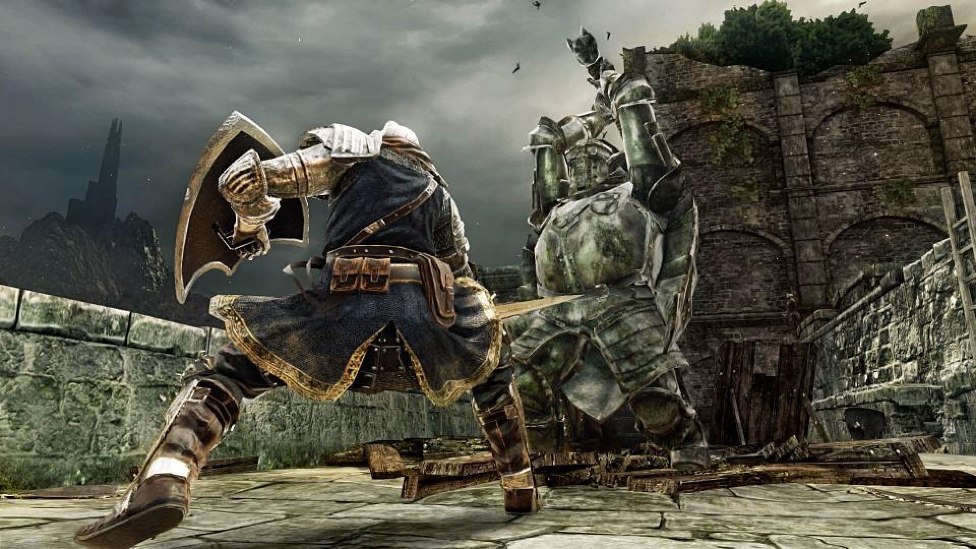 Dark Souls II Scholar Of The First Sin title screen for Xbox Series X