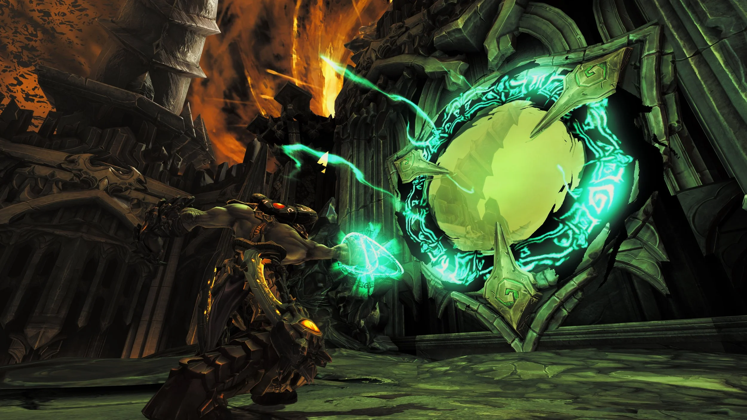 Darksiders II: Deathinitive Edition title screen for Xbox Series X
