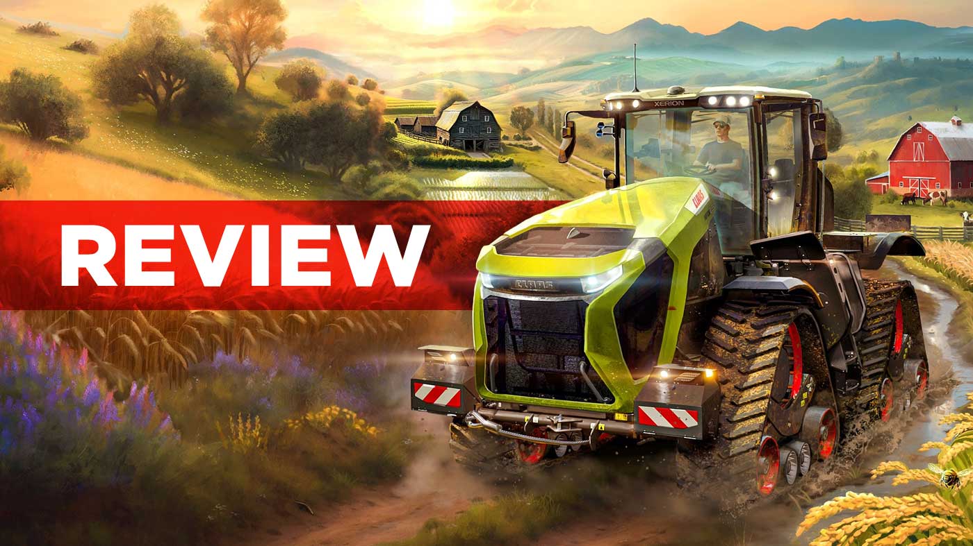Farming Simulator 25 title screen for Xbox Series X