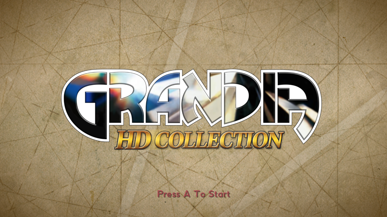 Grandia HD Collection title screen for Xbox Series X