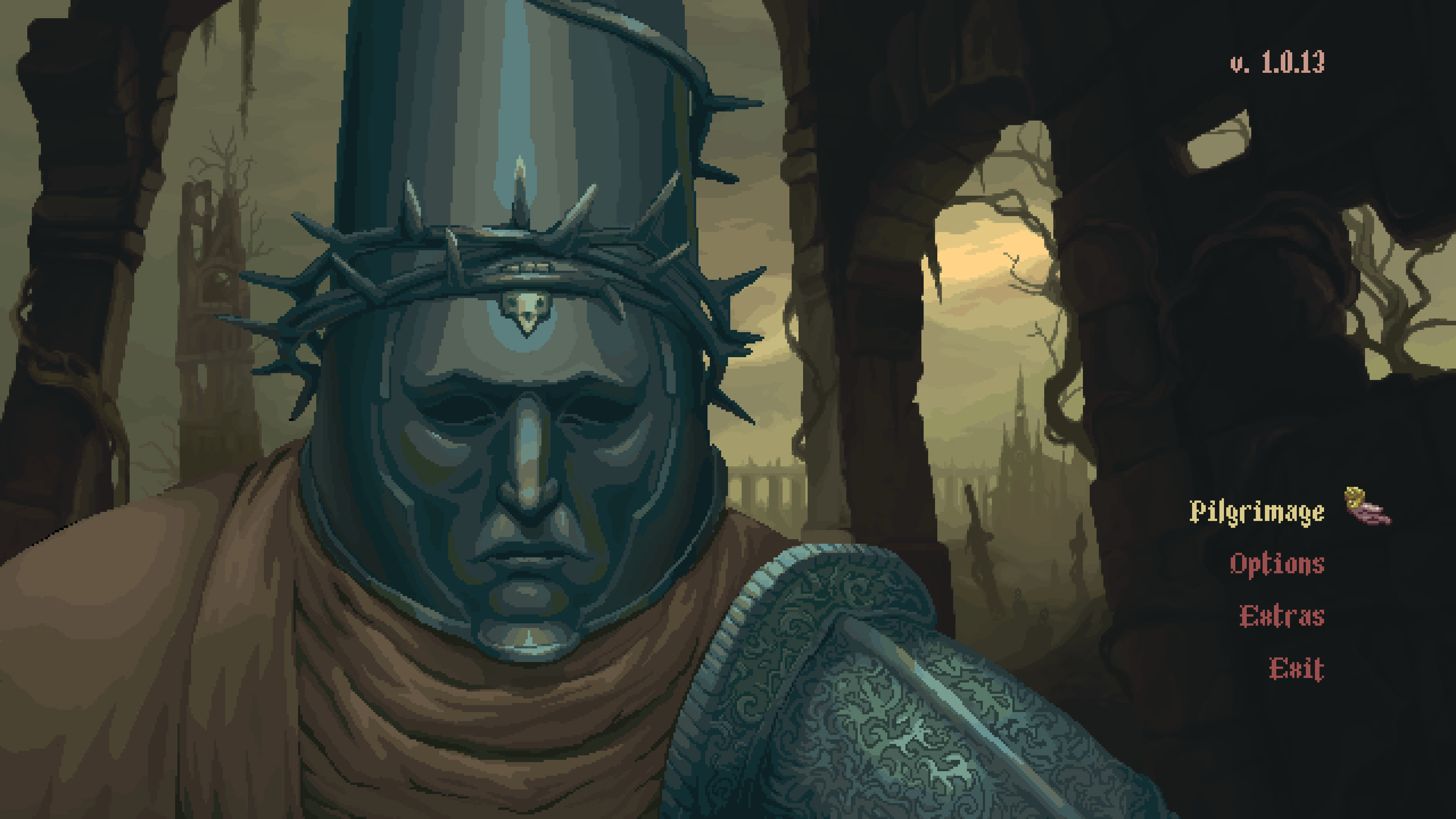 Blasphemous II title screen for Xbox Series X
