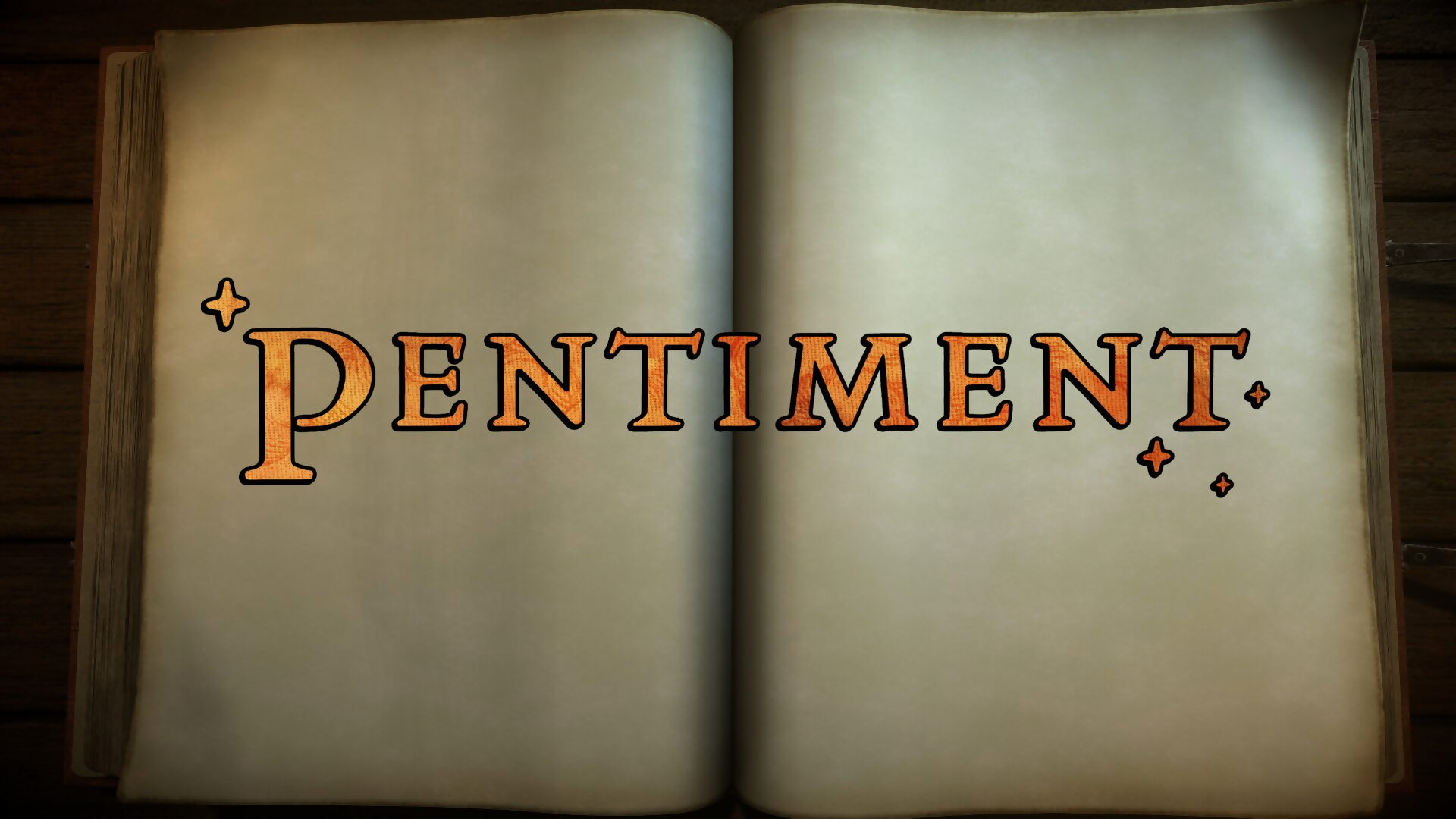 Pentiment title screen for Xbox Series X