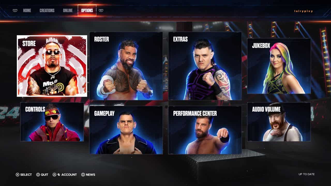 WWE 2K24 [Deluxe Edition] title screen for Xbox Series X