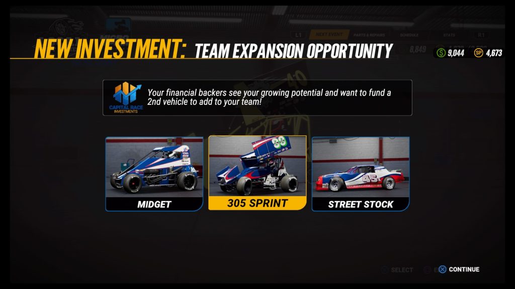 World Of Outlaws: Dirt Racing title screen for Xbox Series X
