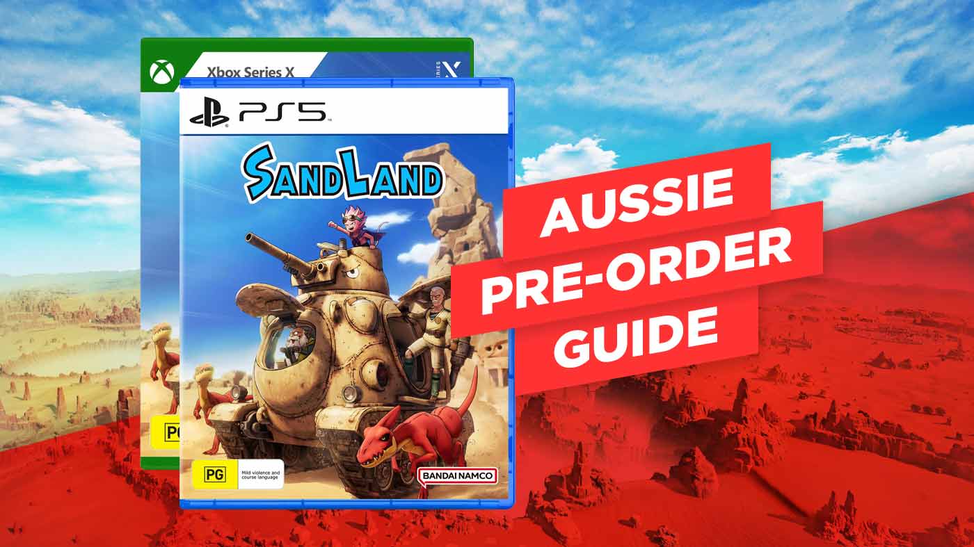 Sand Land title screen for Xbox Series X