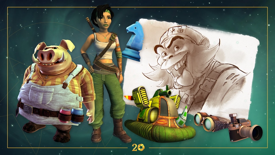 Beyond Good & Evil: 20th Anniversary Edition title screen for Xbox Series X