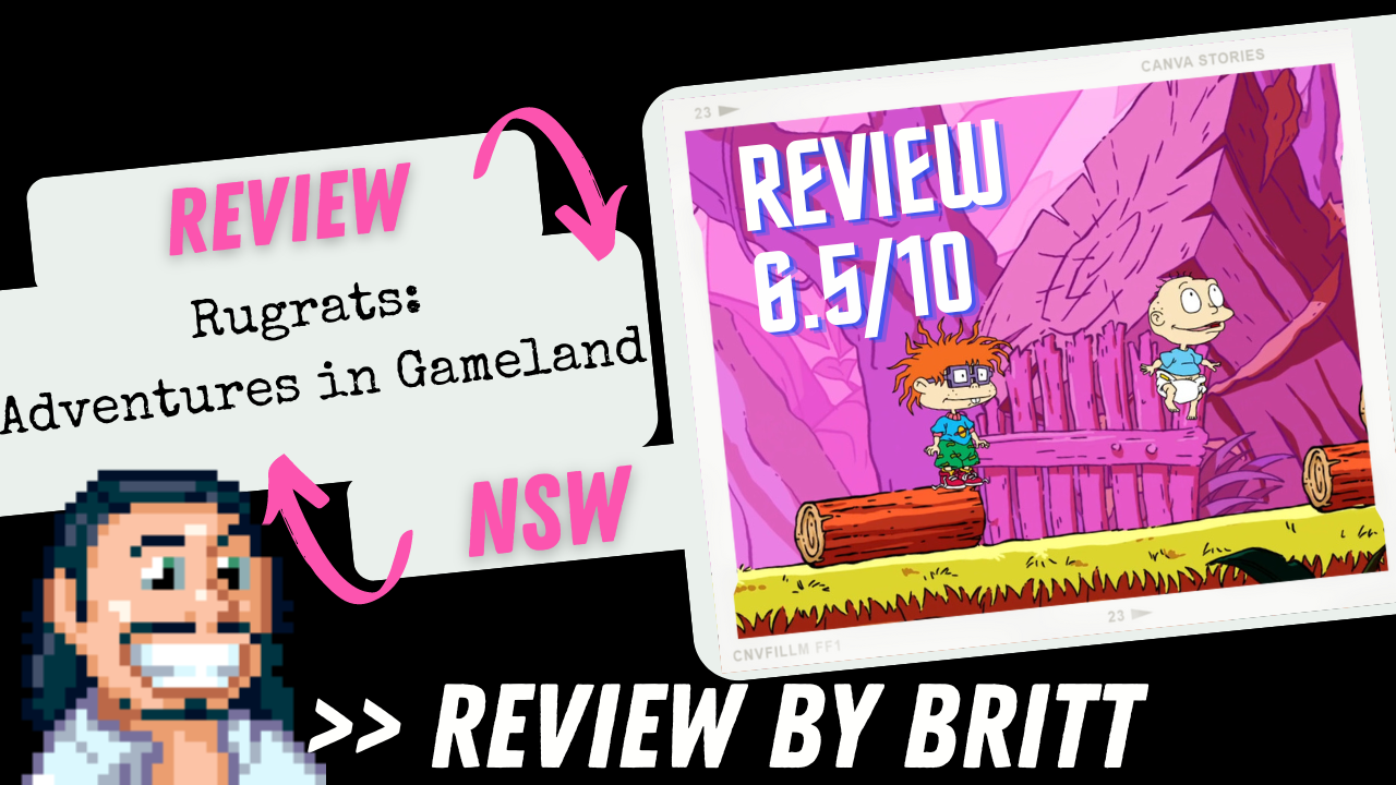 Rugrats: Adventures In Gameland title screen for Xbox Series X