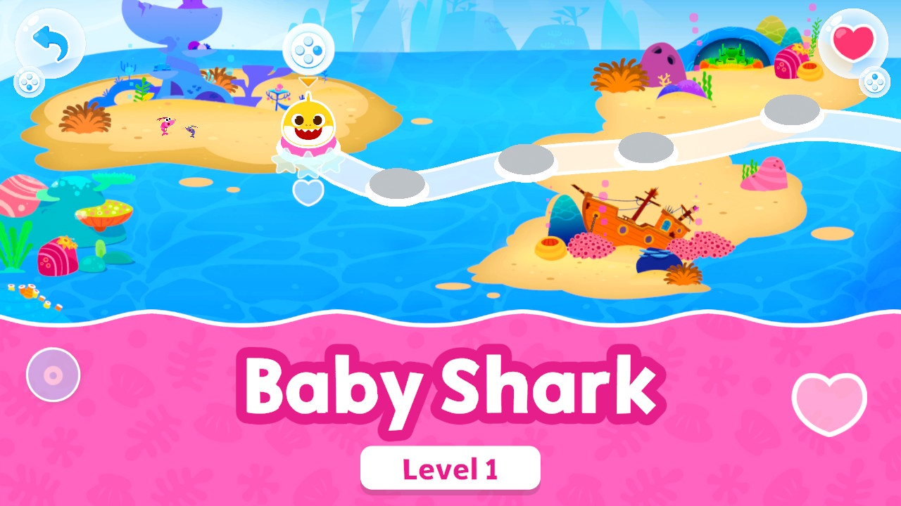 Baby Shark : Sing & Swim Party title screen for Xbox Series X