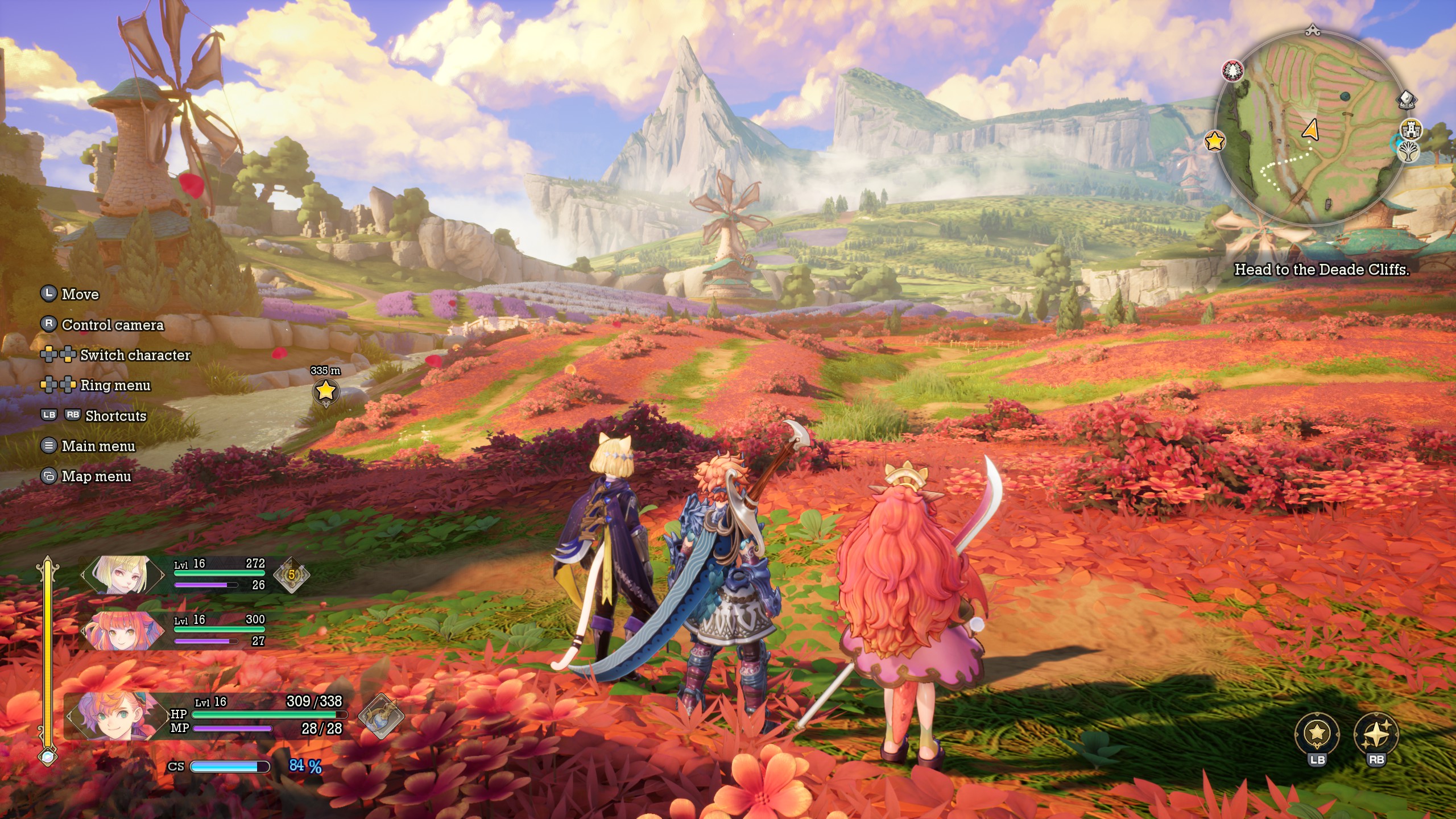 Visions Of Mana title screen for Xbox Series X