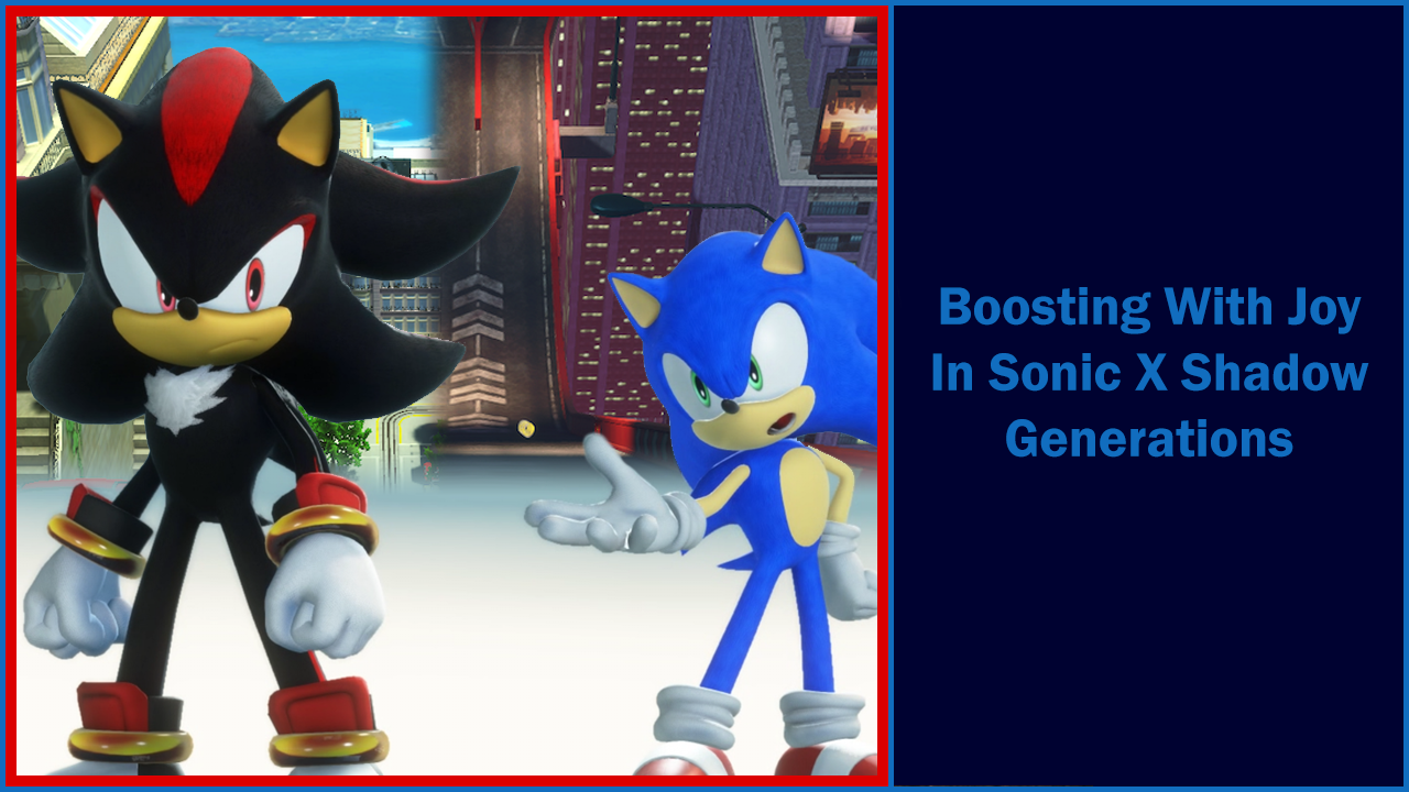 Sonic X Shadow: Generations [Collector's Edition] title screen for Xbox Series X