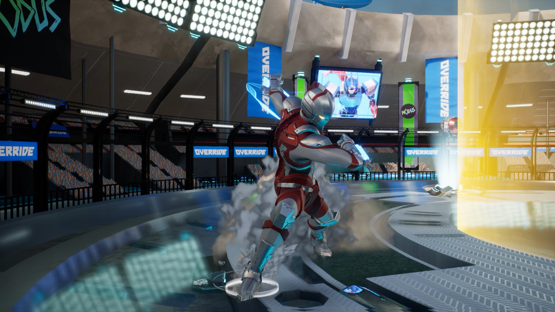 Override 2: Super Mech League [Ultraman Deluxe Edition] title screen for Xbox Series X