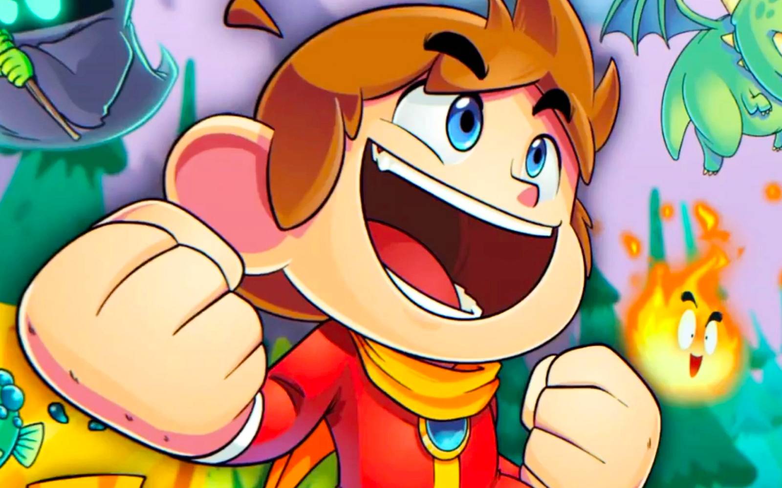 Alex Kidd in Miracle World DX title screen for Xbox Series X