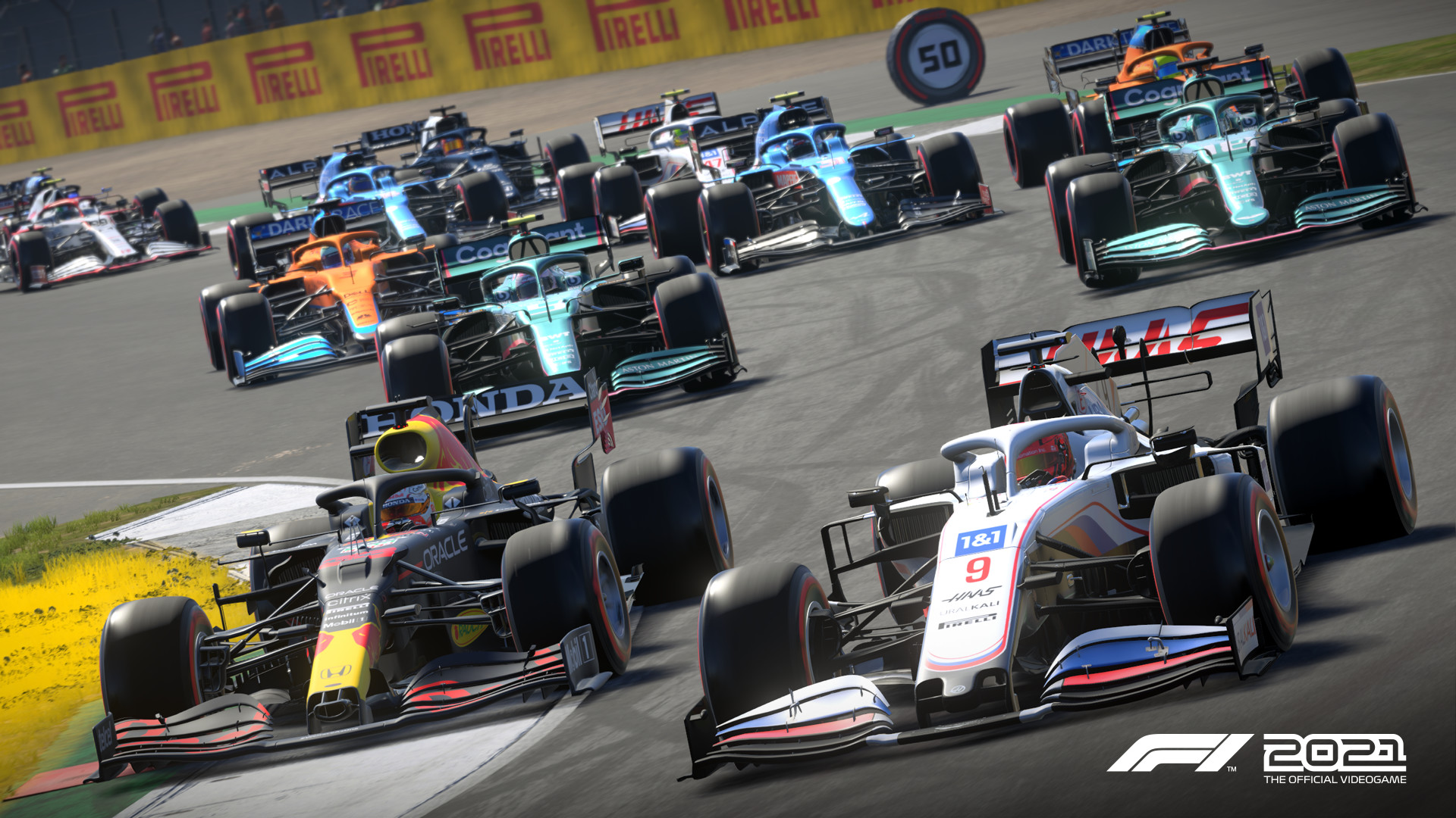 F1 2021 title screen for Xbox Series X