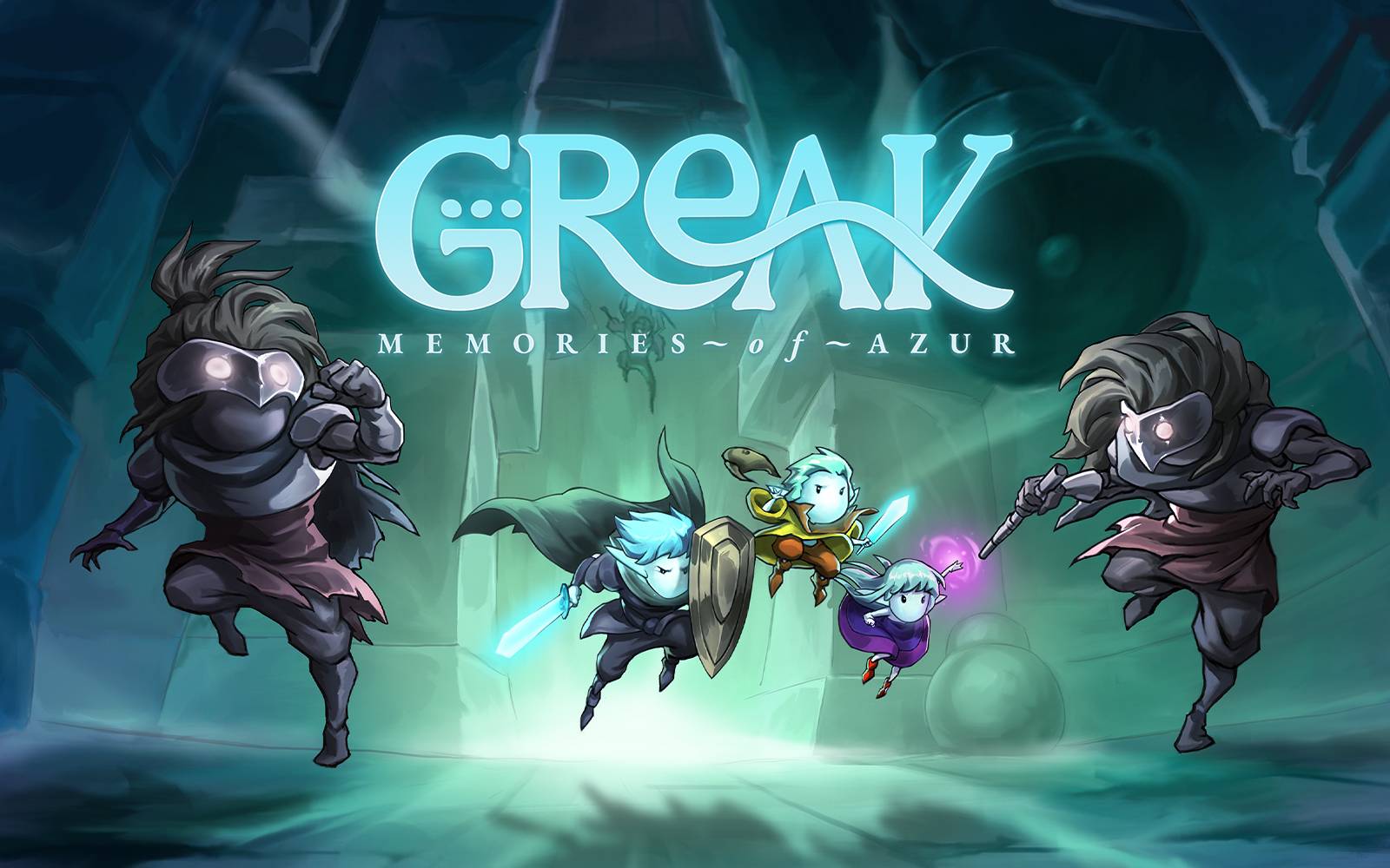 Greak: Memories of Azur title screen for Xbox Series X