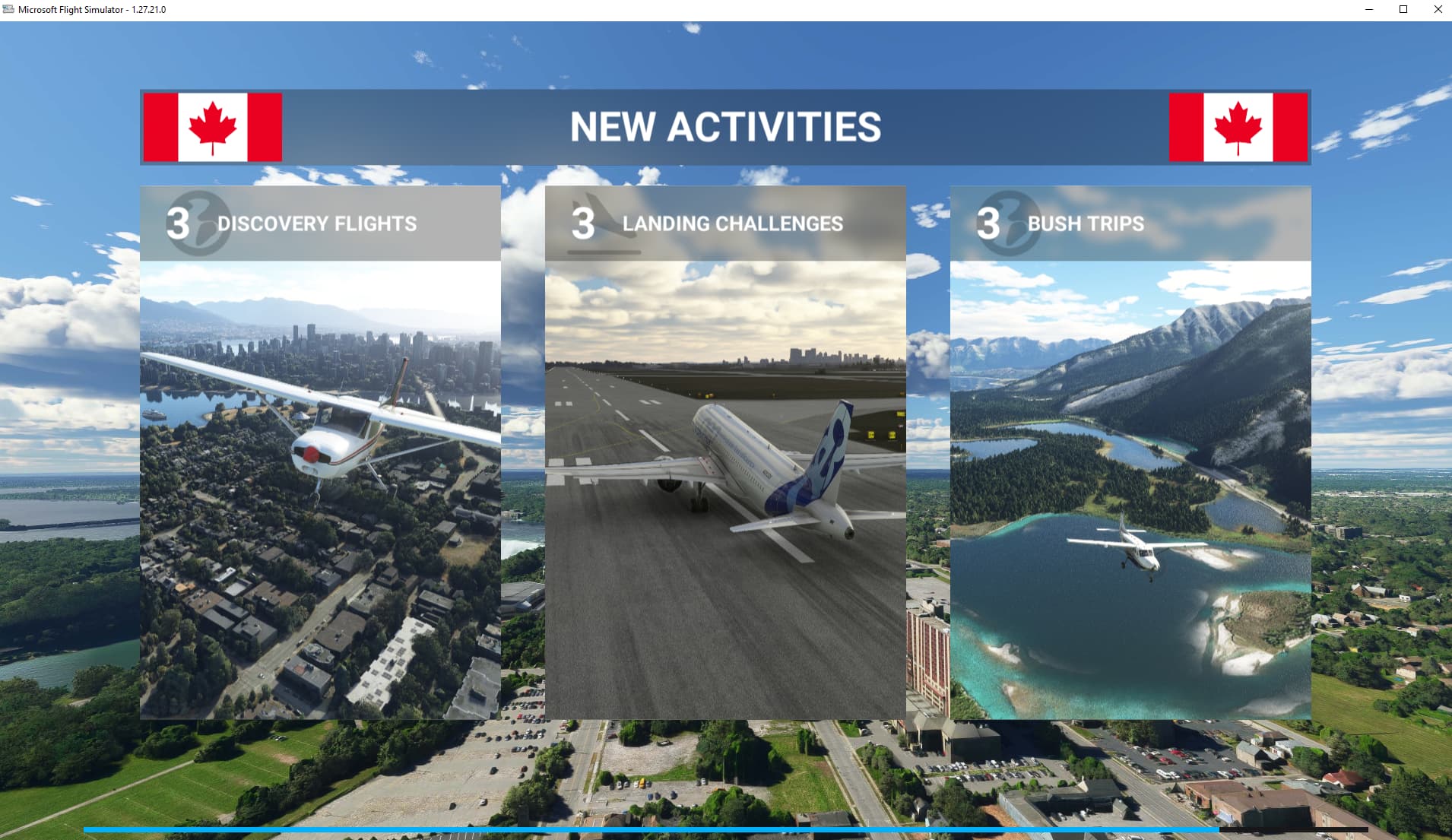 Microsoft Flight Simulator title screen for Xbox Series X