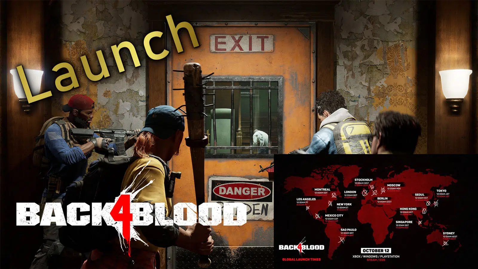 Back 4 Blood title screen for Xbox Series X
