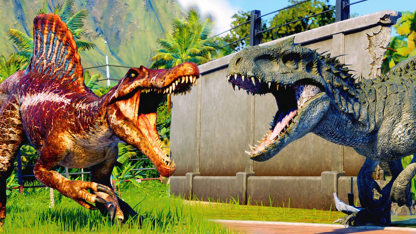Jurassic World Evolution 2 title screen for Xbox Series X