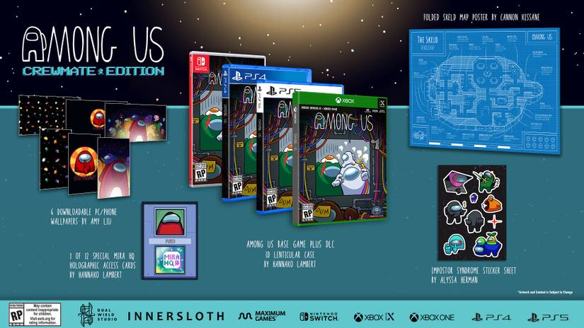 Among Us: Crewmate Edition title screen for Xbox Series X