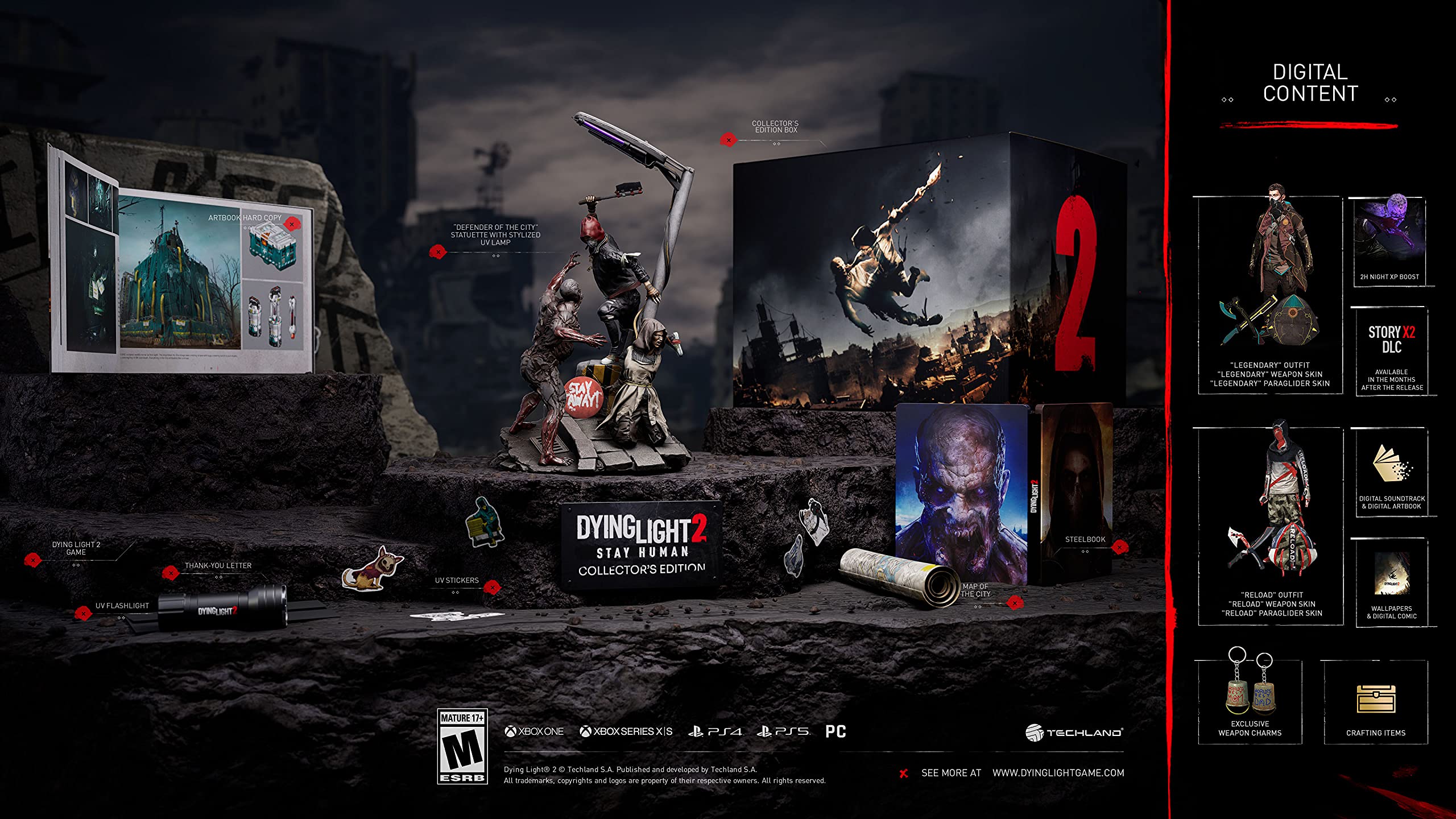 Dying Light 2: Stay Human [Collectors Edition] title screen for Xbox Series X