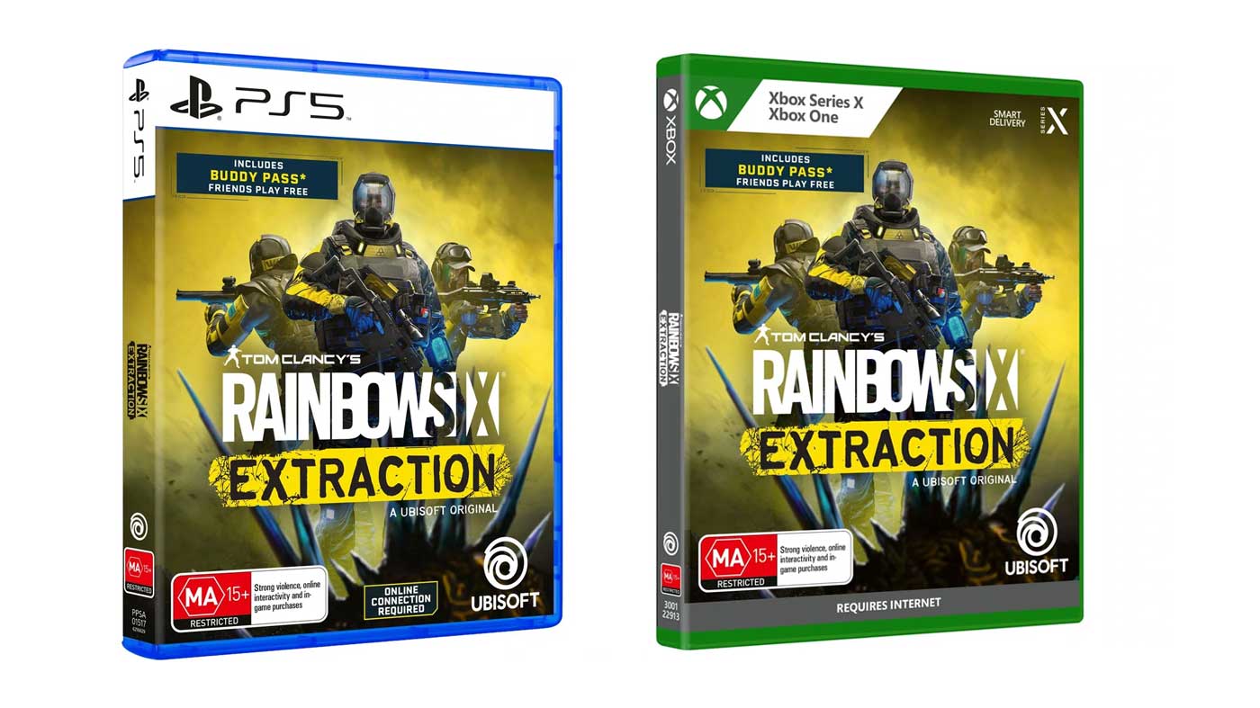 Rainbow Six: Extraction title screen for Xbox Series X