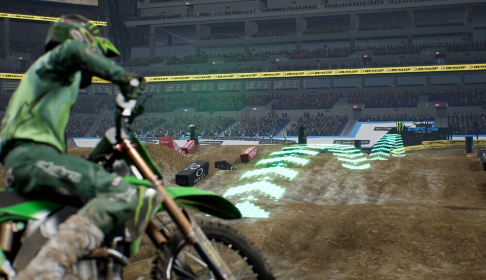 Monster Energy Supercross 5 title screen for Xbox Series X
