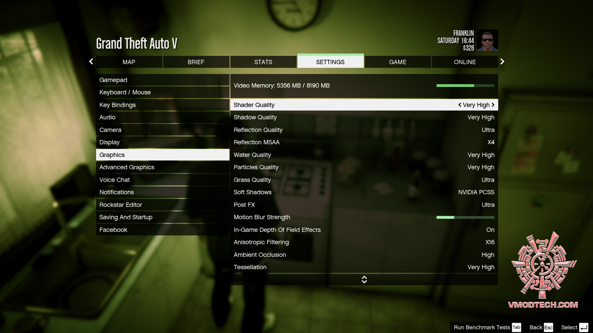 Grand Theft Auto V title screen for Xbox Series X