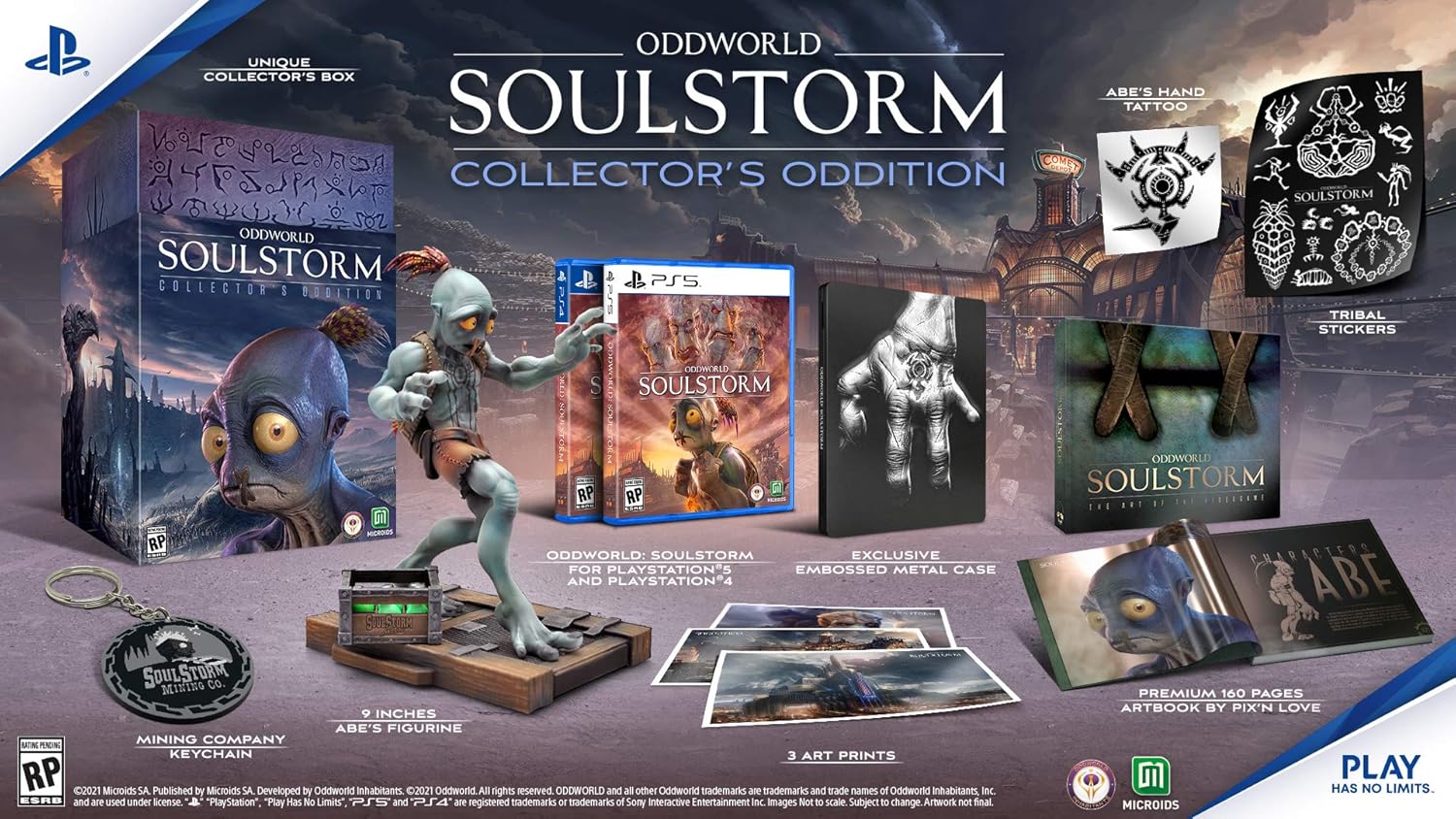 Oddworld: Soulstorm [Enhanced Edition Collector] title screen for Xbox Series X