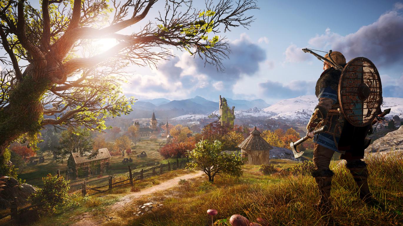Assassin's Creed Valhalla title screen for Xbox Series X