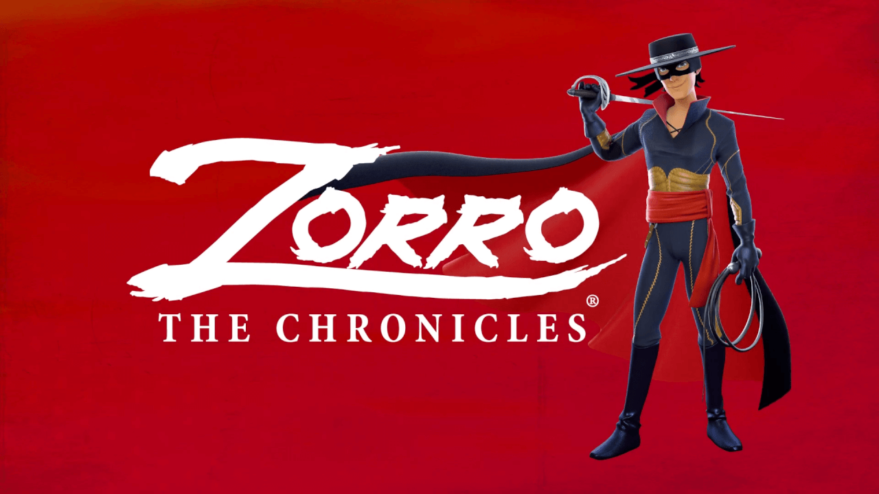 Zorro: The Chronicles title screen for Xbox Series X