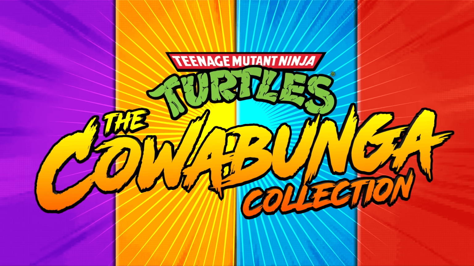 Teenage Mutant Ninja Turtles Cowabunga Collection title screen for Xbox Series X