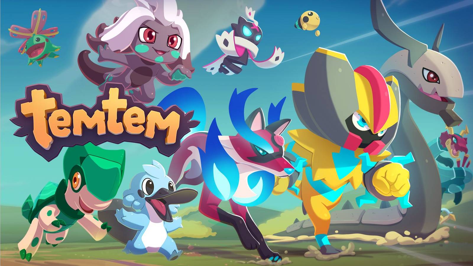 Temtem title screen for Xbox Series X
